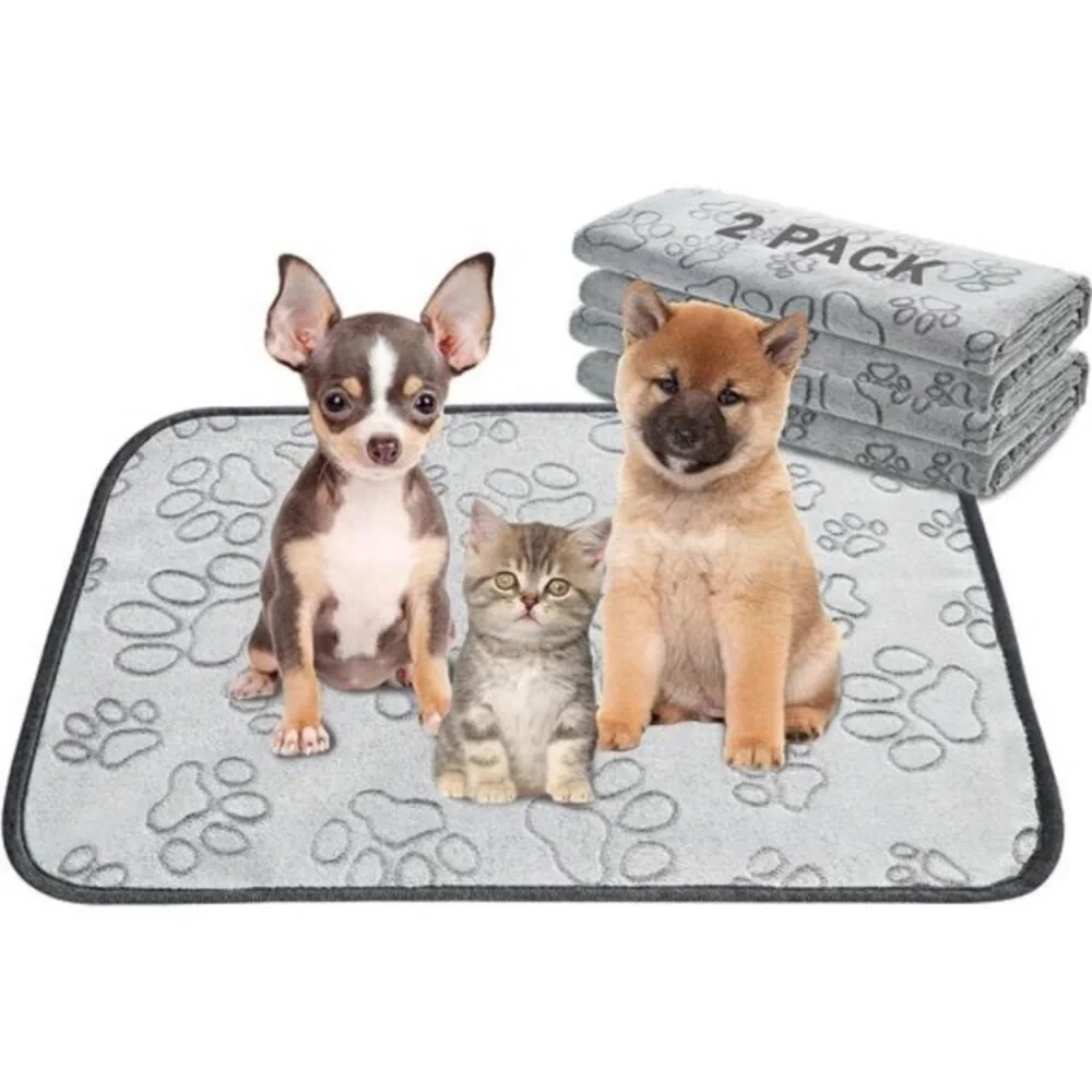 Reusable Puppy Pads, 2 Pack Washable Pee Pads for Dogs, Waterproof Non Slip